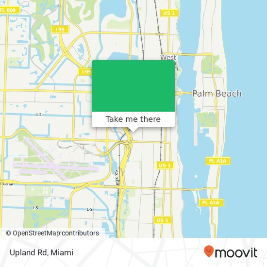 Upland Rd map