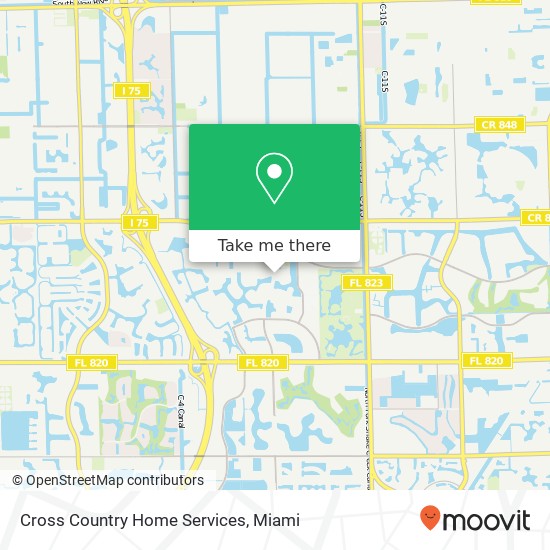 Cross Country Home Services map