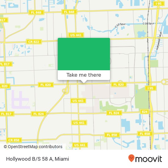 Mapa de Hollywood B/S 58 A