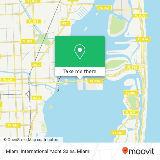 Miami International Yacht Sales map