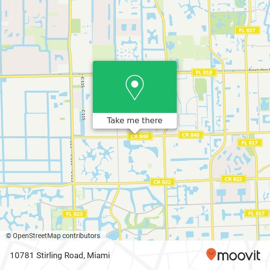 Mapa de 10781 Stirling Road