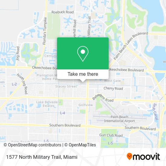 1577 North Military Trail map