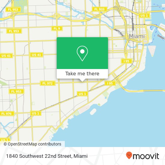 1840 Southwest 22nd Street map