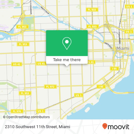 2310 Southwest 11th Street map