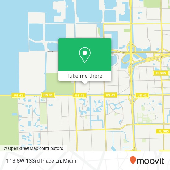 Mapa de 113 SW 133rd Place Ln