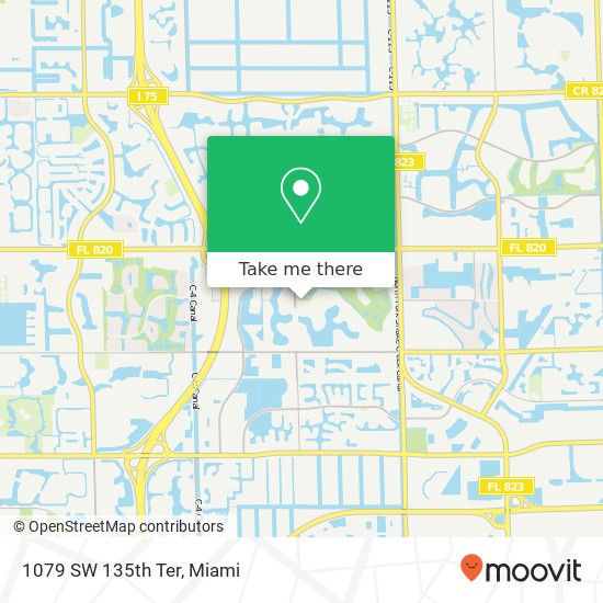 1079 SW 135th Ter map