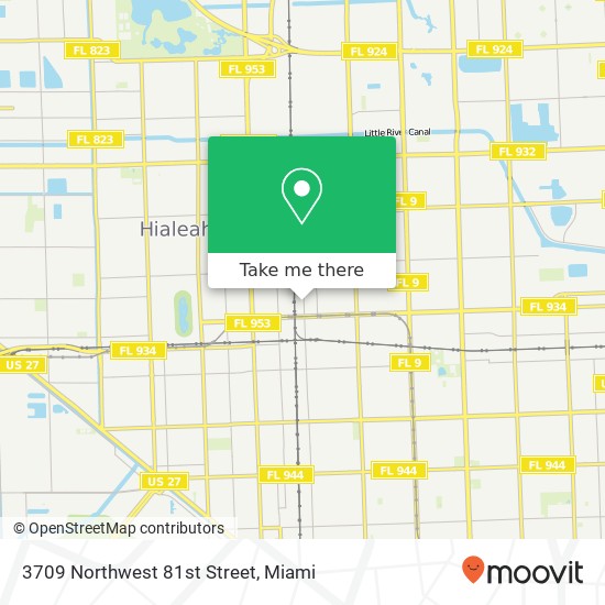 3709 Northwest 81st Street map