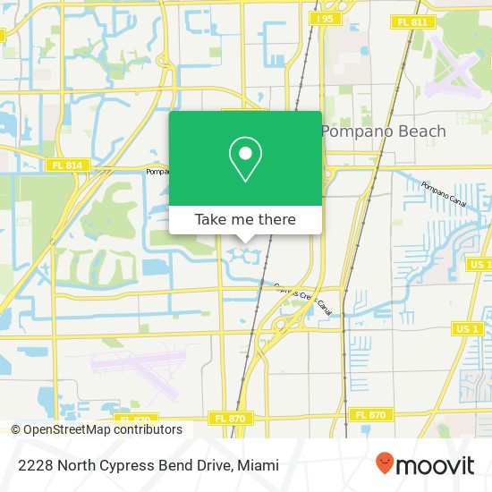 Mapa de 2228 North Cypress Bend Drive