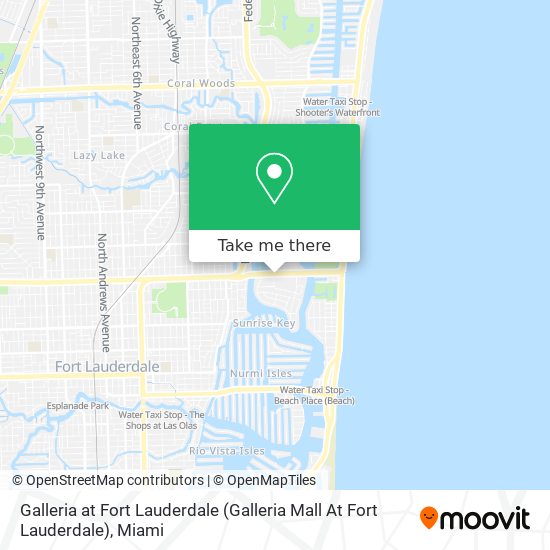 Galleria at Fort Lauderdale (Galleria Mall At Fort Lauderdale) map