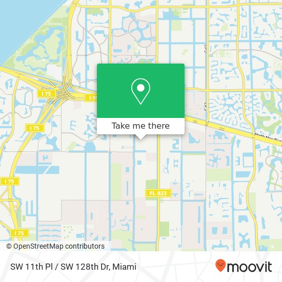 SW 11th Pl / SW 128th Dr map