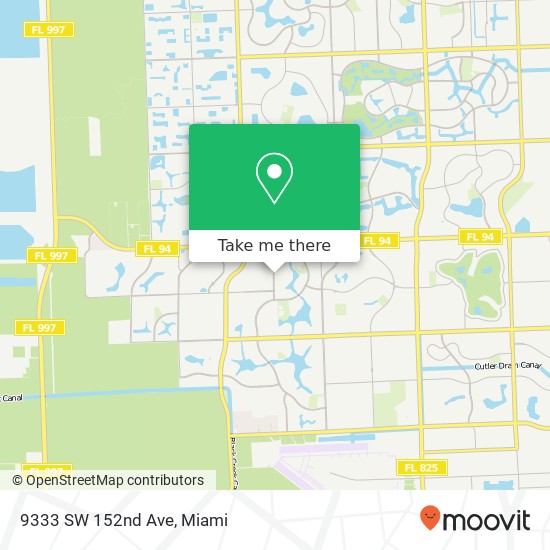 9333 SW 152nd Ave map