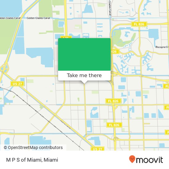 M P S of Miami map