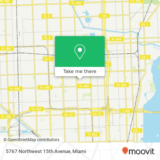 Mapa de 5767 Northwest 15th Avenue