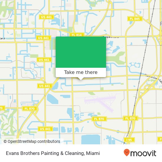 Mapa de Evans Brothers Painting & Cleaning