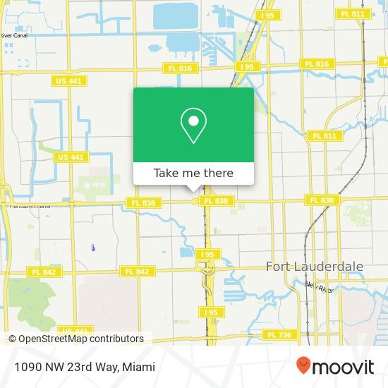 1090 NW 23rd Way map