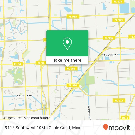 Mapa de 9115 Southwest 108th Circle Court