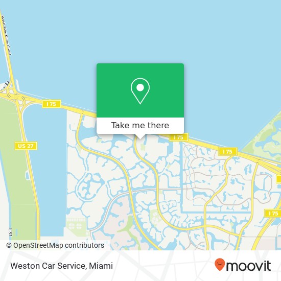 Weston Car Service map