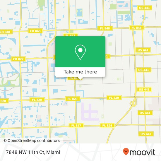 7848 NW 11th Ct map