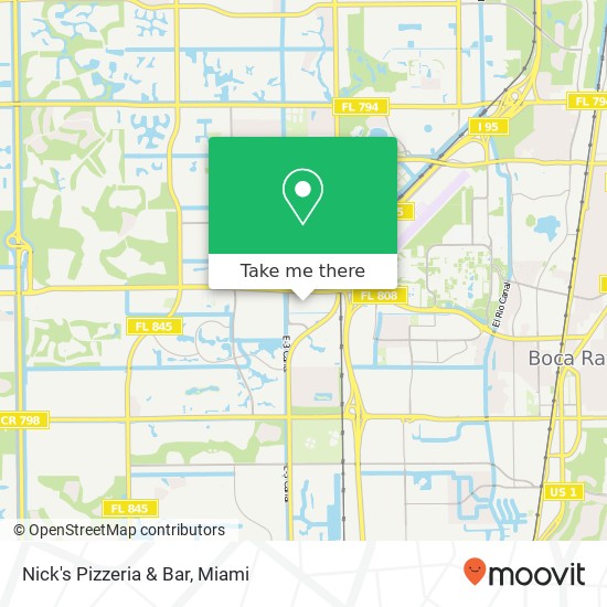 Mapa de Nick's Pizzeria & Bar