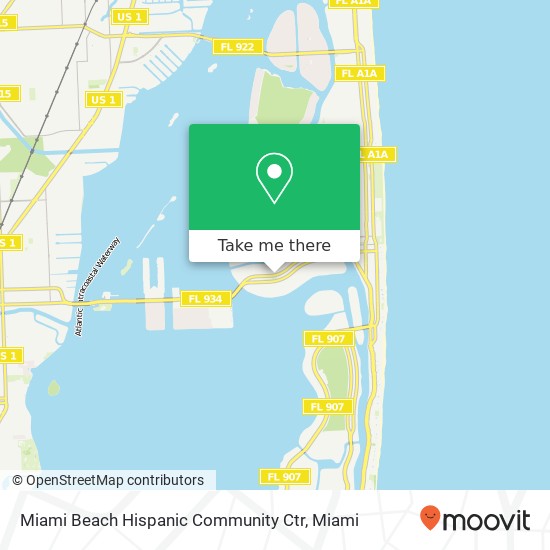 Miami Beach Hispanic Community Ctr map