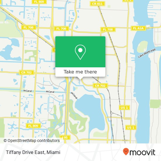 Tiffany Drive East map