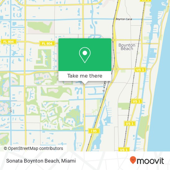 Mapa de Sonata Boynton Beach