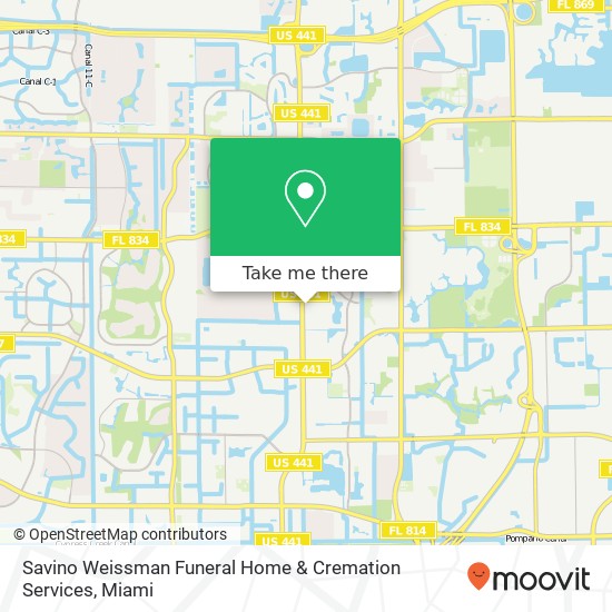 Mapa de Savino Weissman Funeral Home & Cremation Services