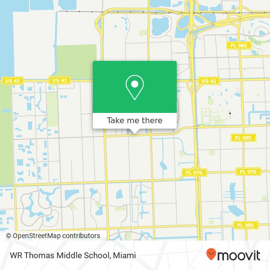 WR Thomas Middle School map