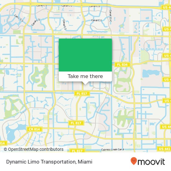 Mapa de Dynamic Limo Transportation