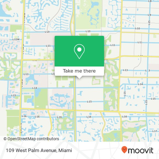 Mapa de 109 West Palm Avenue