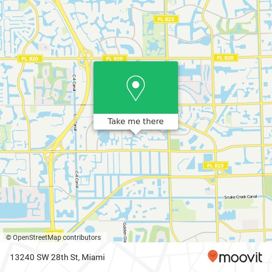 13240 SW 28th St map