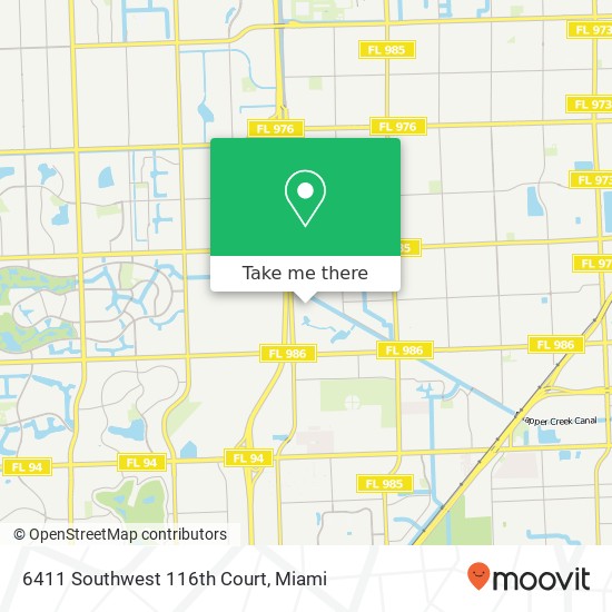 6411 Southwest 116th Court map