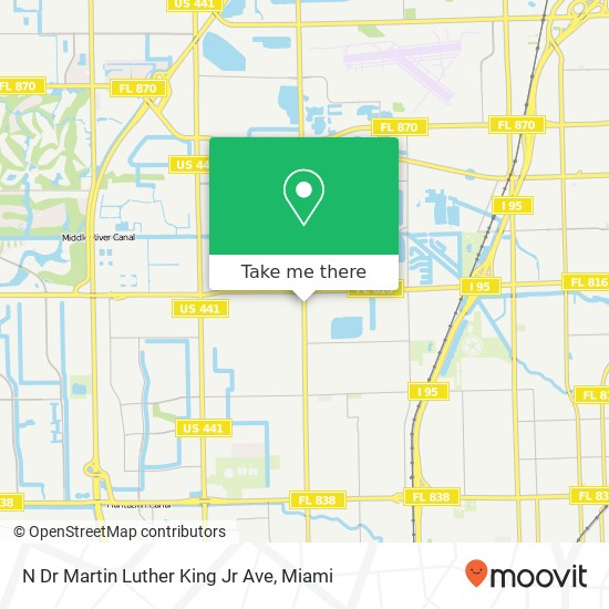 N Dr Martin Luther King Jr Ave map