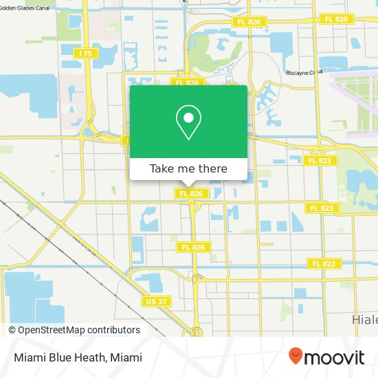 Mapa de Miami Blue Heath