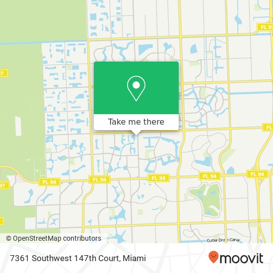7361 Southwest 147th Court map