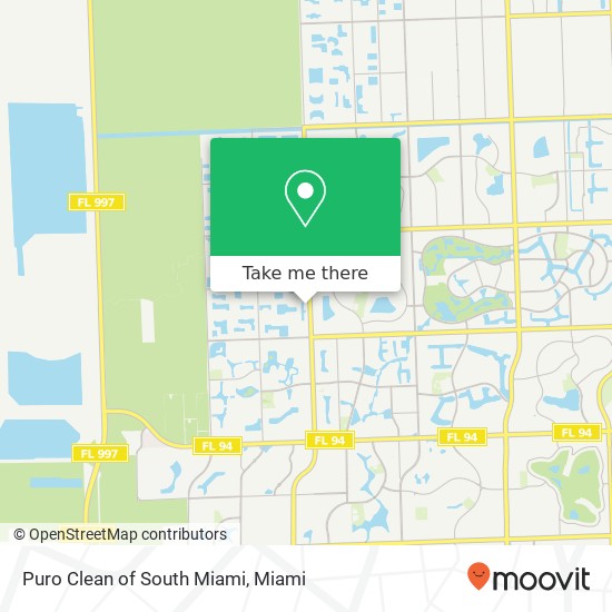 Mapa de Puro Clean of South Miami