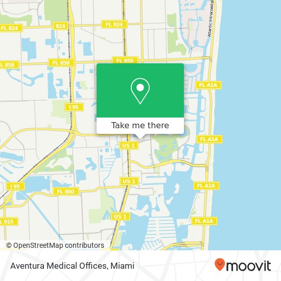 Mapa de Aventura Medical Offices