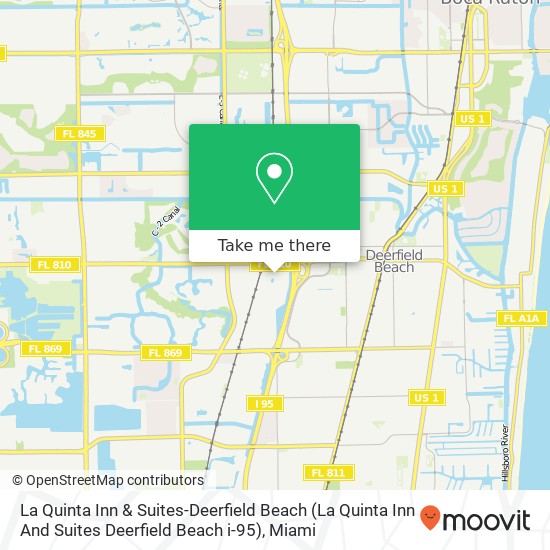 Mapa de La Quinta Inn & Suites-Deerfield Beach (La Quinta Inn And Suites Deerfield Beach i-95)