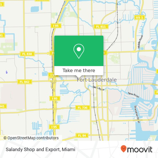 Salandy Shop and Export map