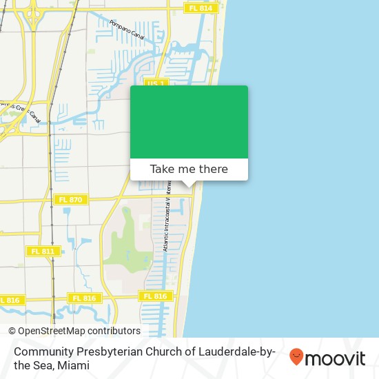 Mapa de Community Presbyterian Church of Lauderdale-by-the Sea