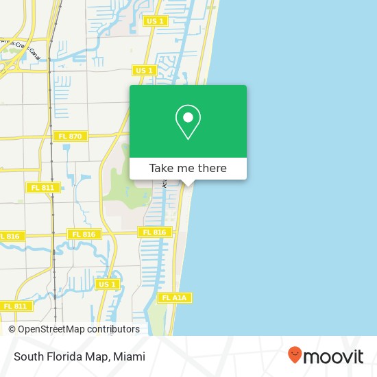 Mapa de South Florida Map