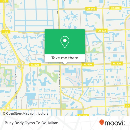 Busy Body Gyms To Go map