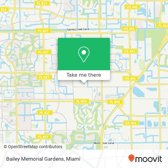 Bailey Memorial Gardens map