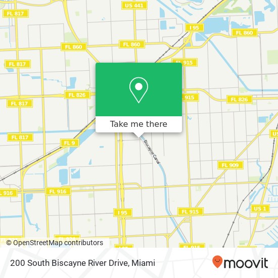 Mapa de 200 South Biscayne River Drive