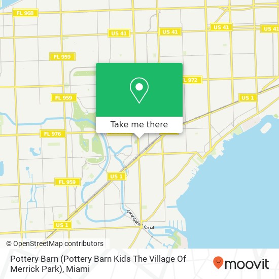 Pottery Barn (Pottery Barn Kids The Village Of Merrick Park) map