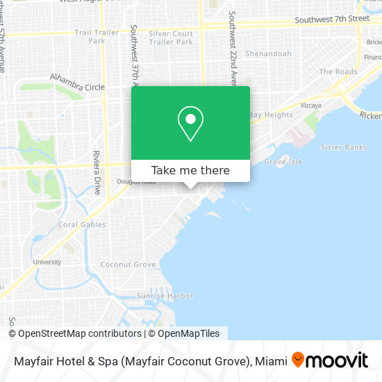 Mapa de Mayfair Hotel & Spa (Mayfair Coconut Grove)