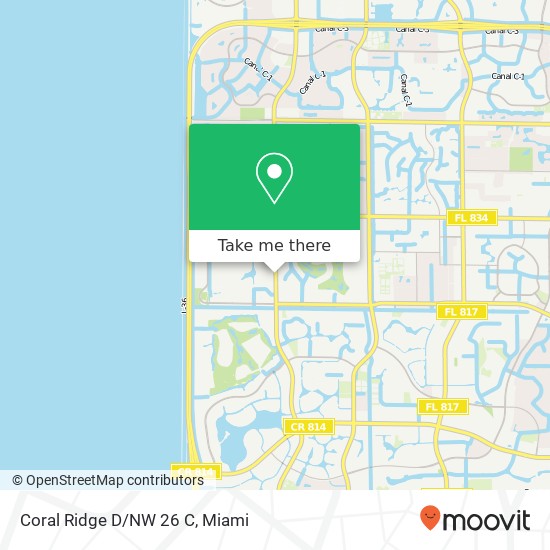 Mapa de Coral Ridge D/NW 26 C