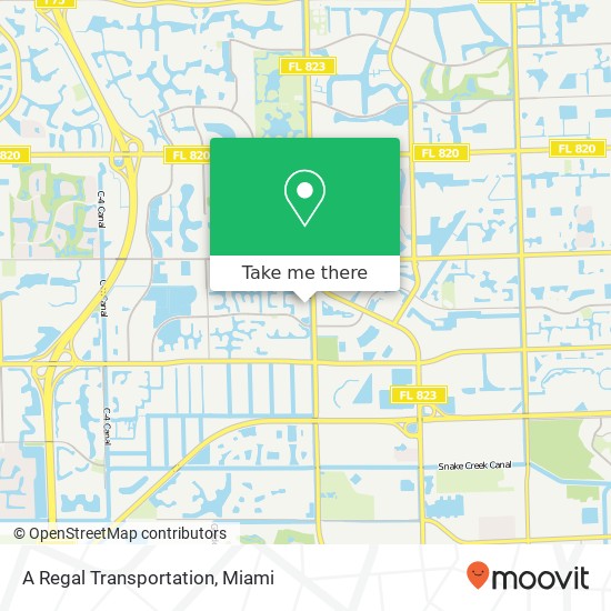 A Regal Transportation map