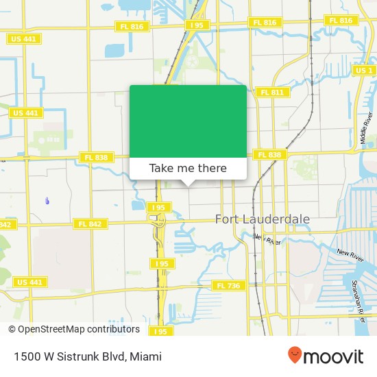 Mapa de 1500 W Sistrunk Blvd