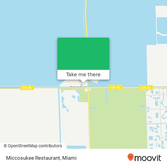 Miccosukee Restaurant map